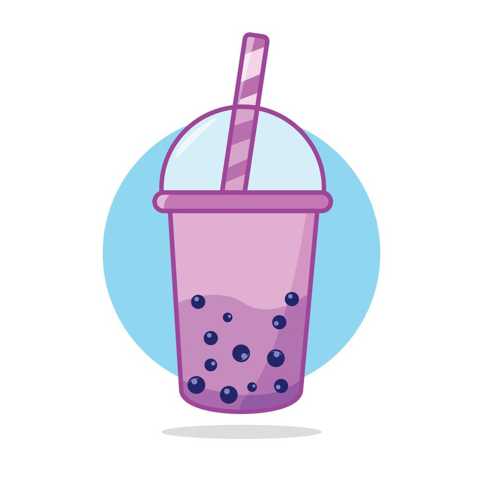 Boba Vector Flat Style Illustration