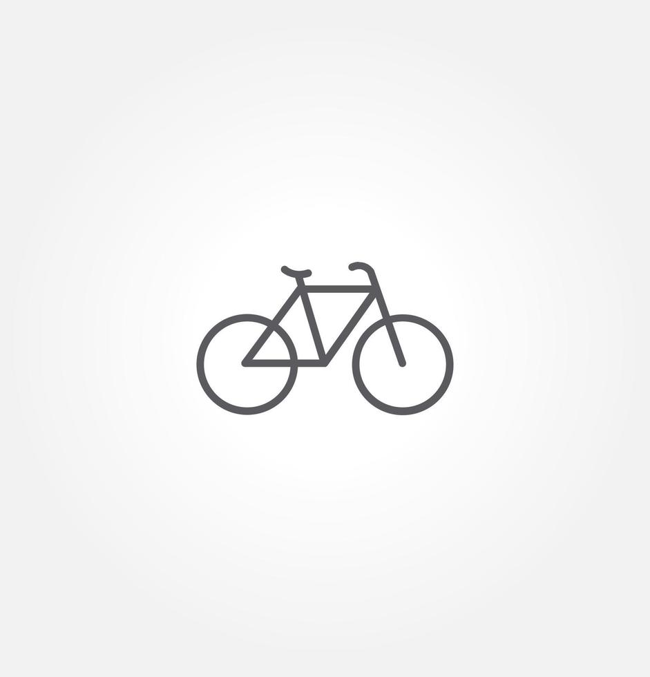 plantilla de logotipo de ilustración de vector de icono de bicicleta para muchos propósitos. aislado sobre fondo blanco.