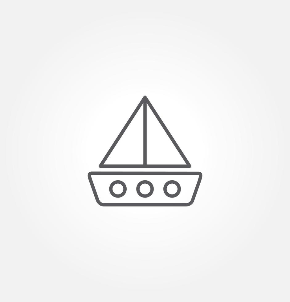 sailboat icon vector illustration logo template for many purpose. Isolated on white background.