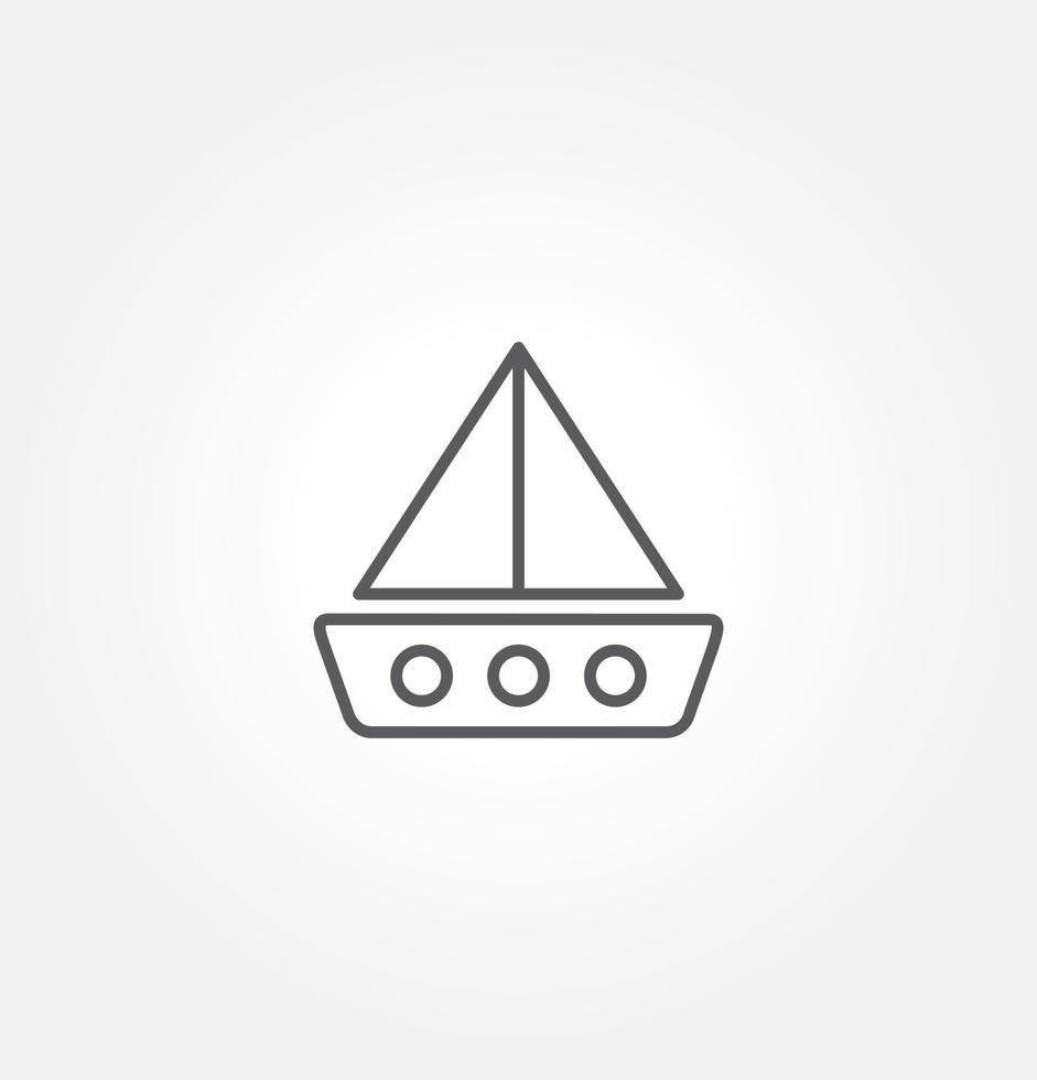 sailboat icon vector illustration logo template for many purpose. Isolated on white background.