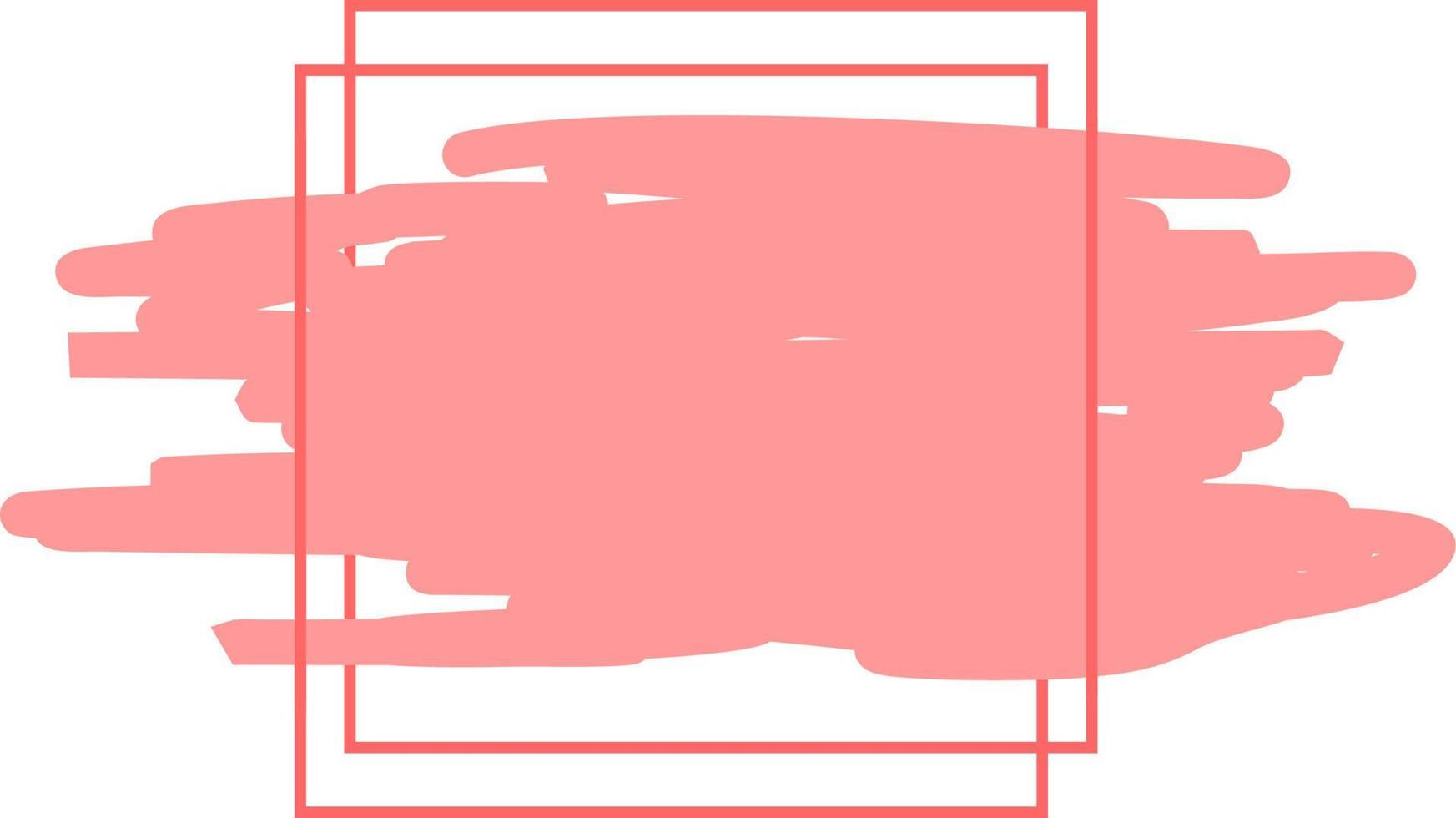 brush with square ornament vector