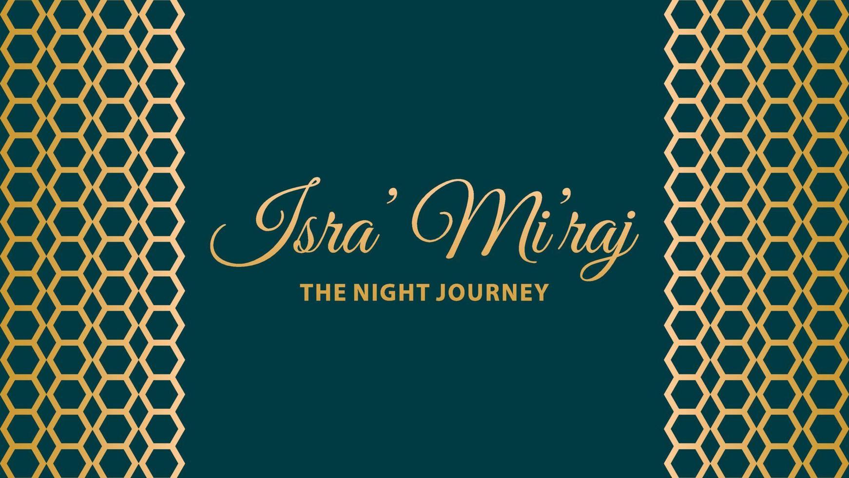 Luxury Isra  Miraj 2023  Islamic background. vector