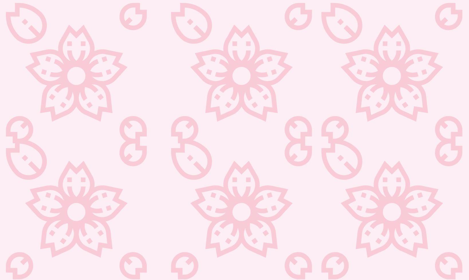 cherry blossom sakura seamless pattern background vector