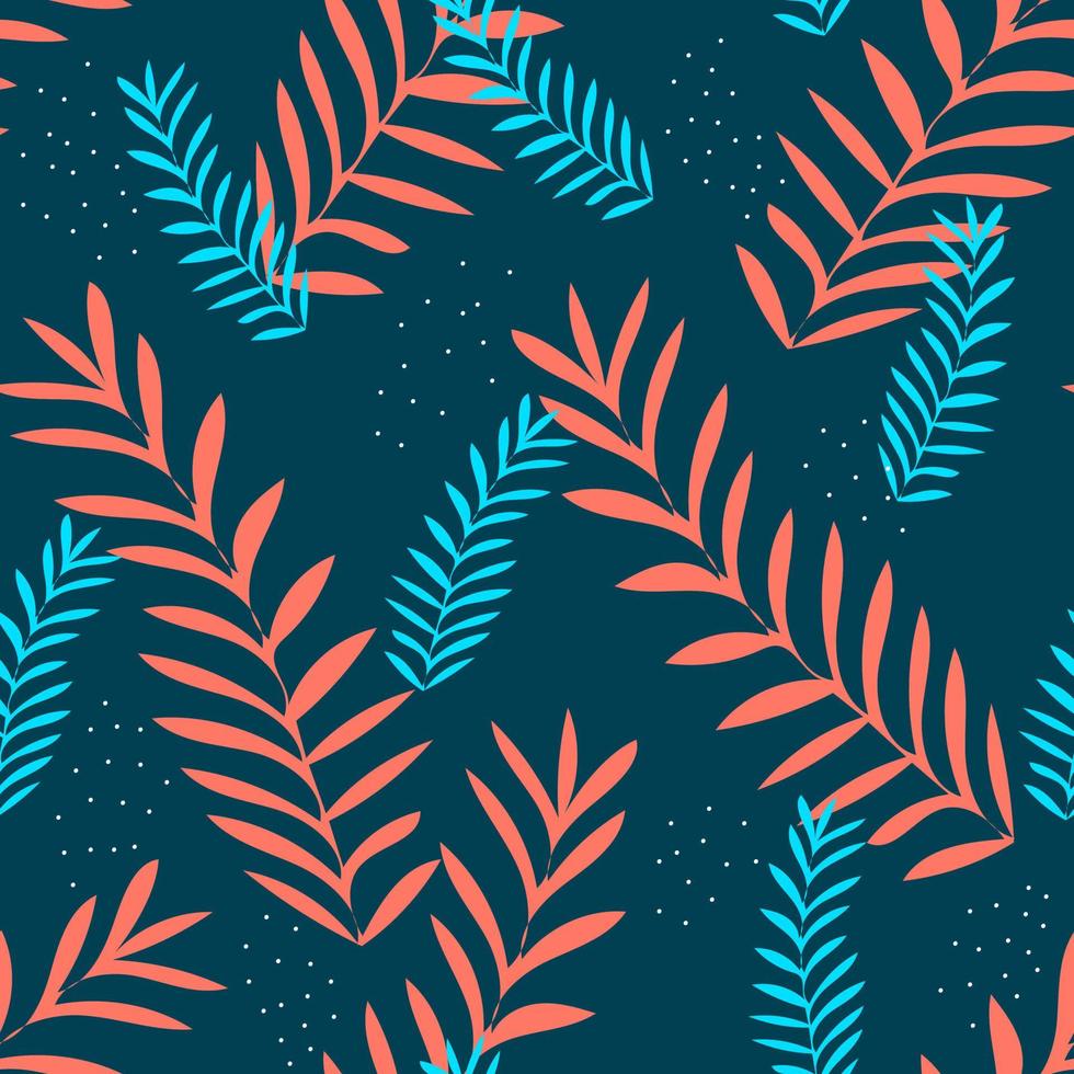 Hawaiian Aloha Shirt seamless background pattern,dark illustration for textile,fashion design,summer accessories,home interior decoration,spring floral wallpaper,cover design,botanical print. vector