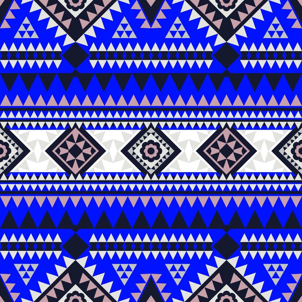 Geometric ethnic pattern with square triangle diagonal abstract ornament design for clothing fabric textiles printing, handcraft, embroidery, carpet, curtain, batik, wallpaper wrapping, vector drawing