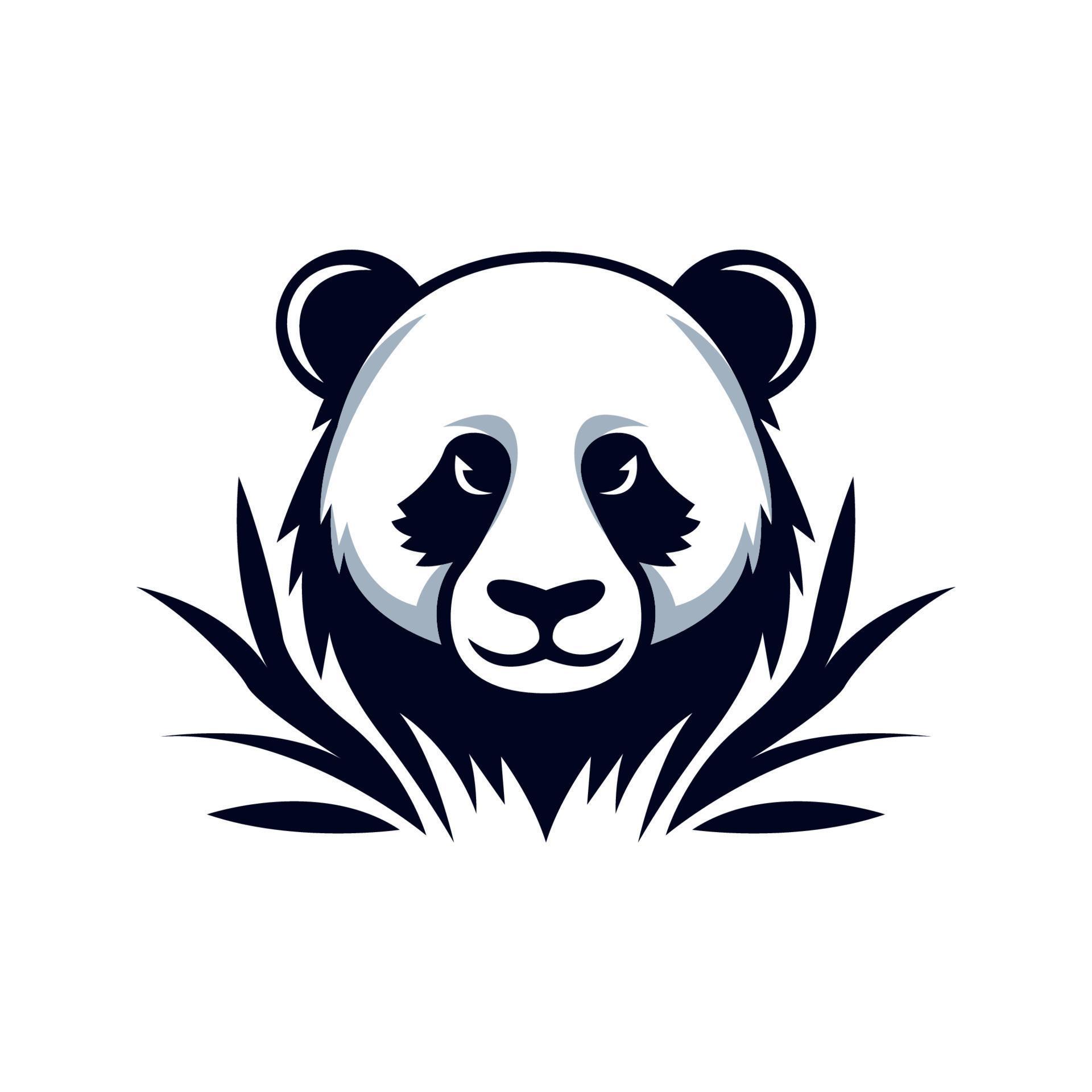 Panda Mascot Logo Concept Vector Illustration Cartoon. Suitable For ...