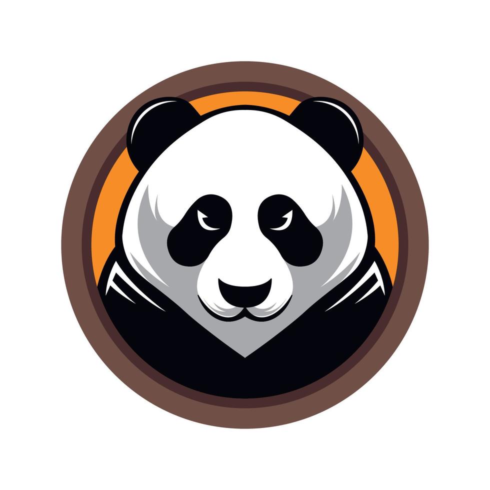 Panda Mascot Logo Concept Vector Illustration Cartoon. Suitable For ...