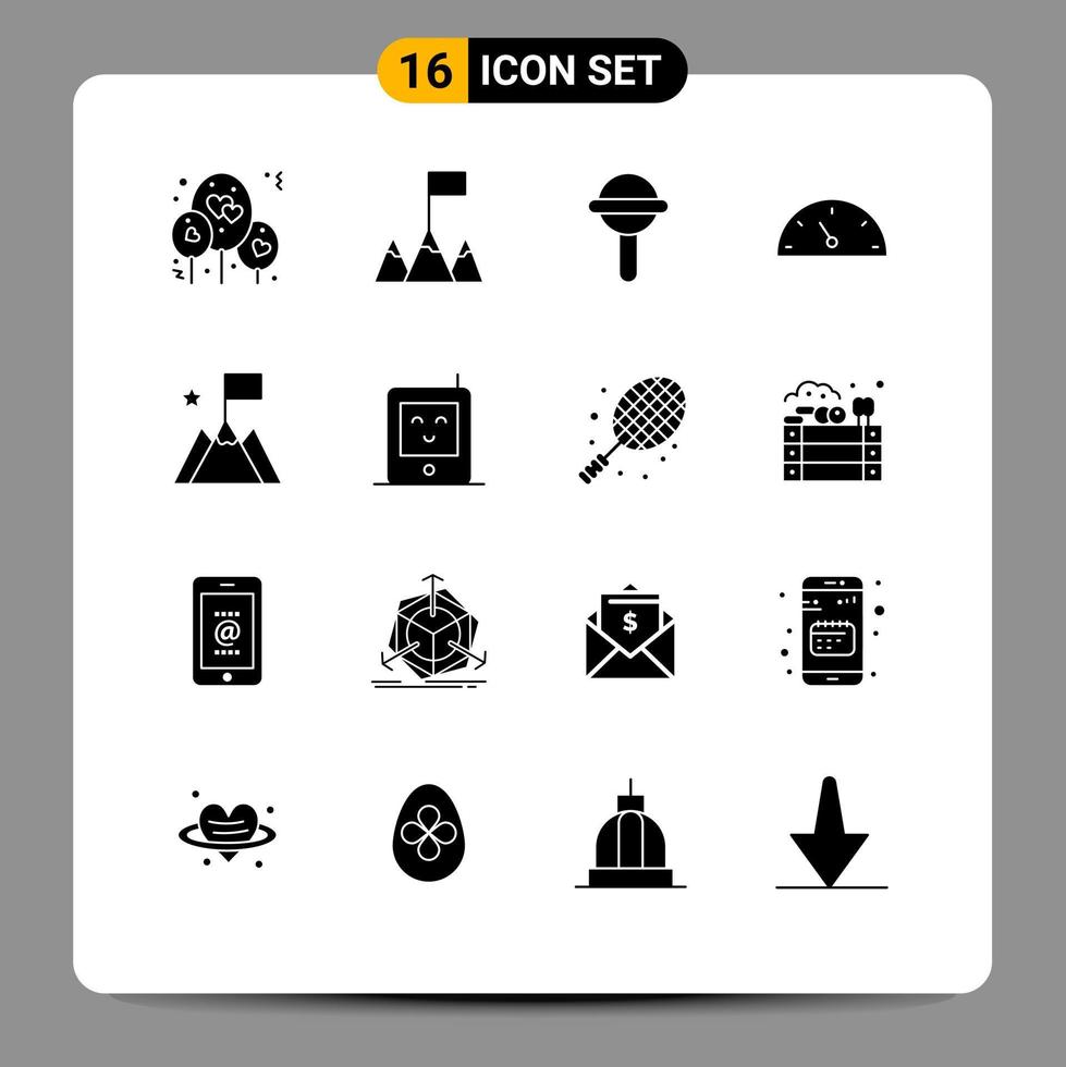 16 Creative Icons Modern Signs and Symbols of monitor trophy toy success achievement Editable Vector Design Elements