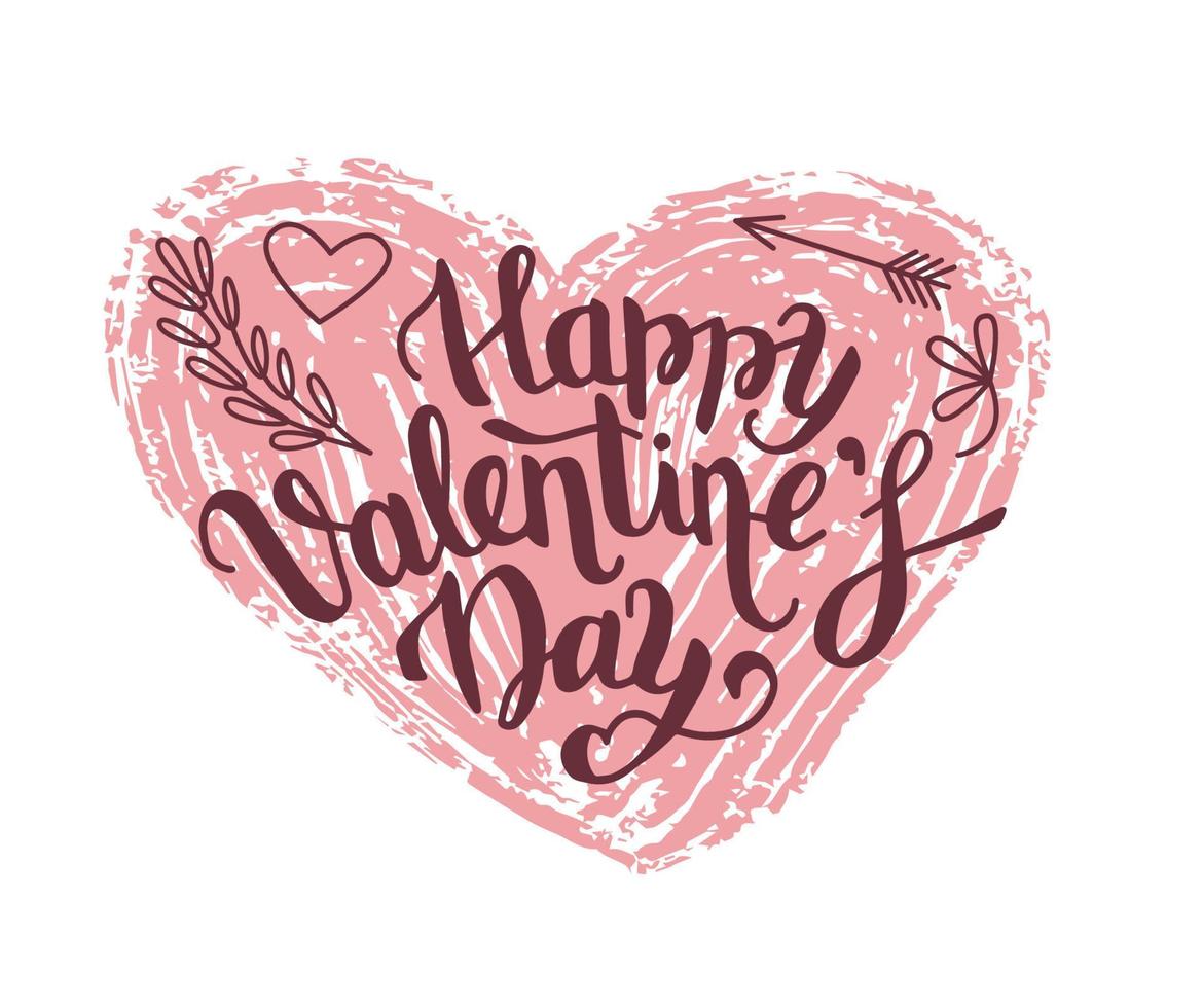 Happy Valentine's Day Poster or banner with cute font and many sweet hearts  on red background.Promotion and shopping template or background for Love  and Valentine's day concept 5099596 Vector Art at Vecteezy