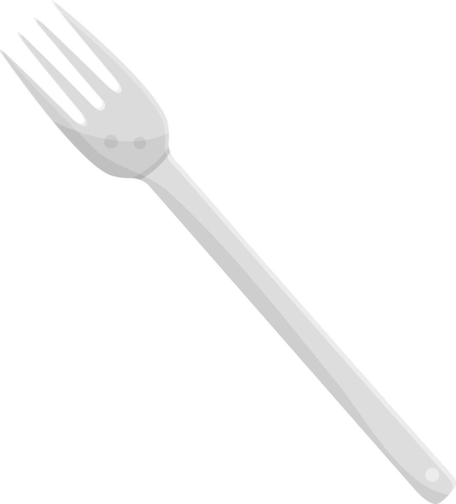 simple vector illustration fork, hand drawing