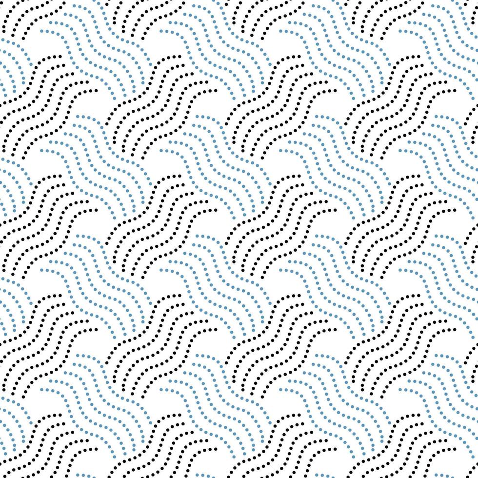 fondo abstracto, arte vectorial con patrón de líneas monocromáticas sin fisuras en blanco y negro vector