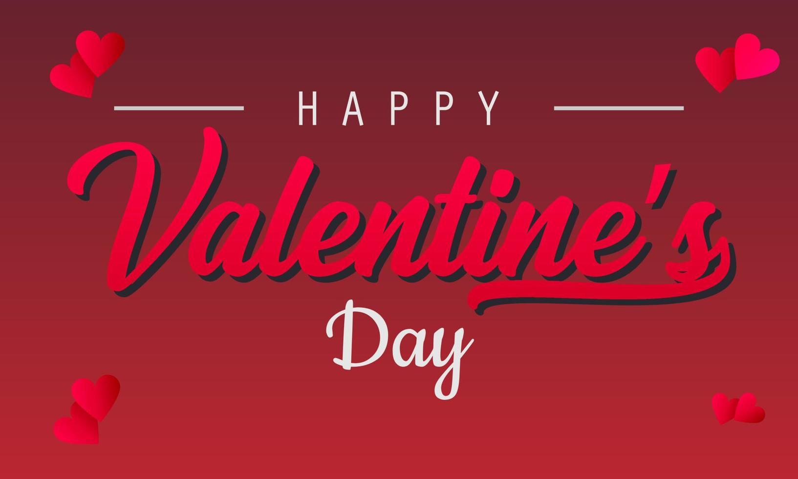 Valentines day background design 2023 vector