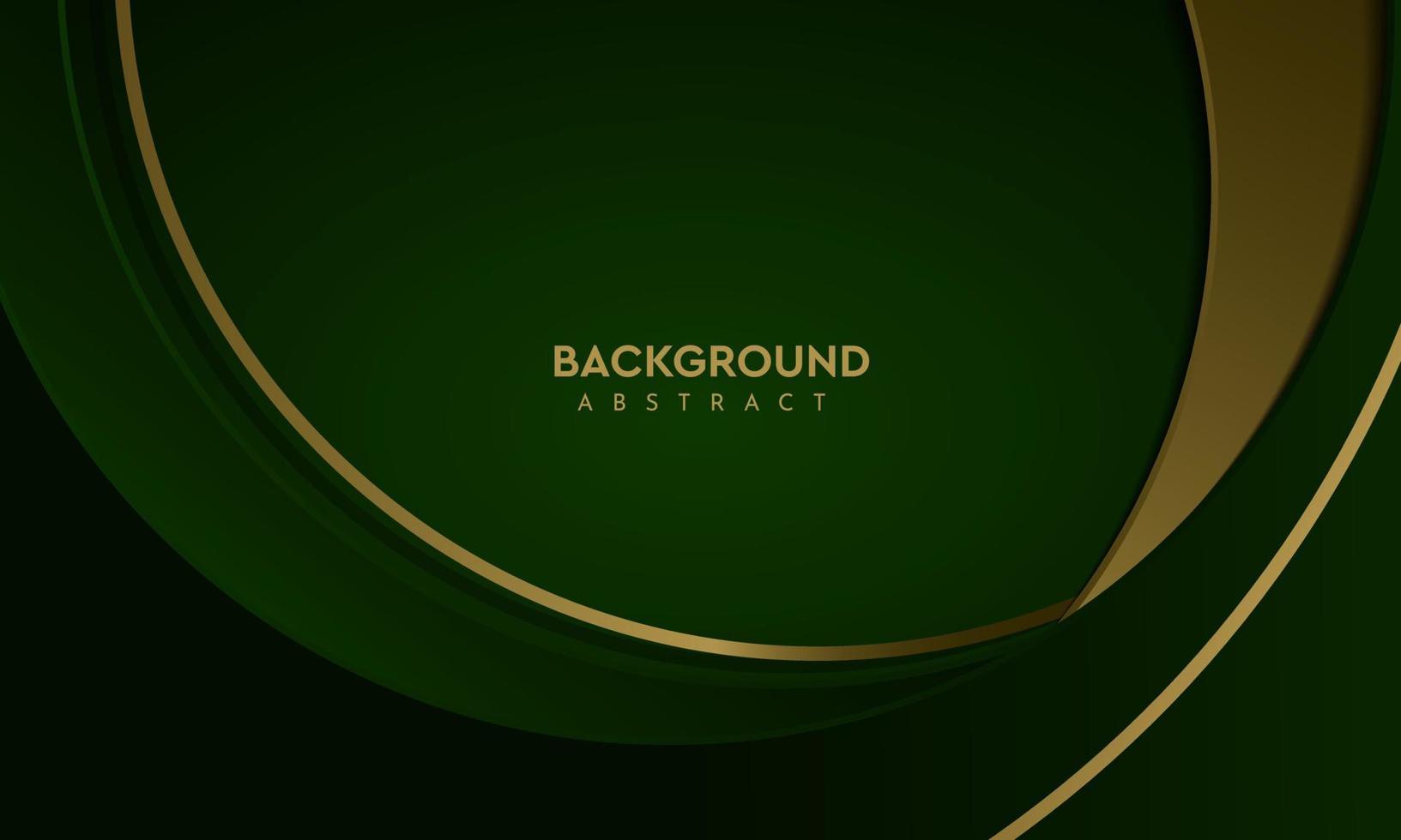 Luxury Green Background With a golden color combination abstract geometric vector