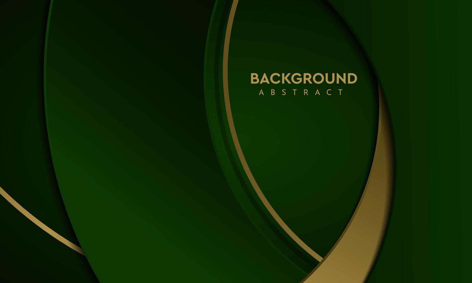 Luxury Green Background With a golden color combination abstract geometric vector