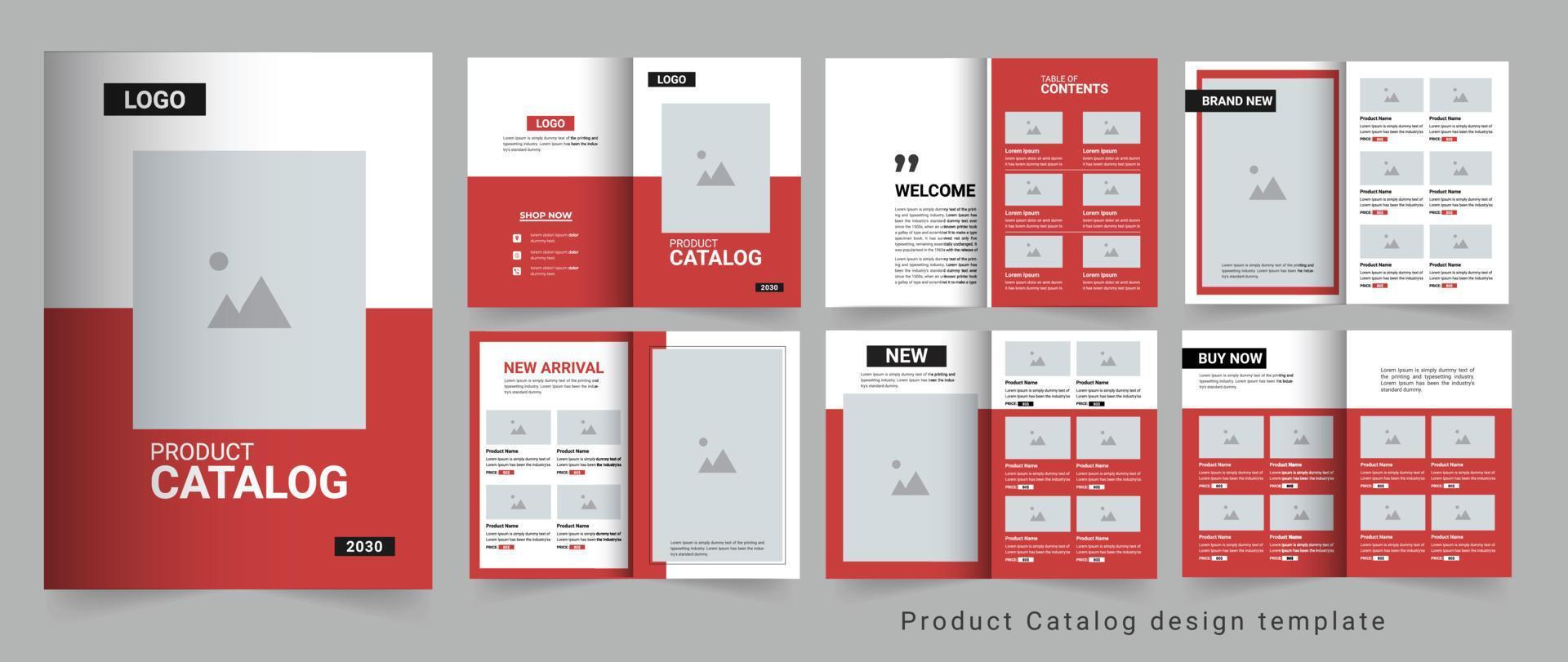 Modern Product catalog design template vector