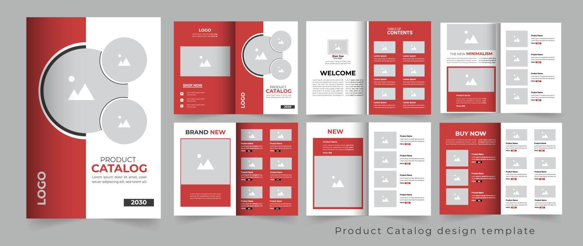 Modern Product catalog design template vector