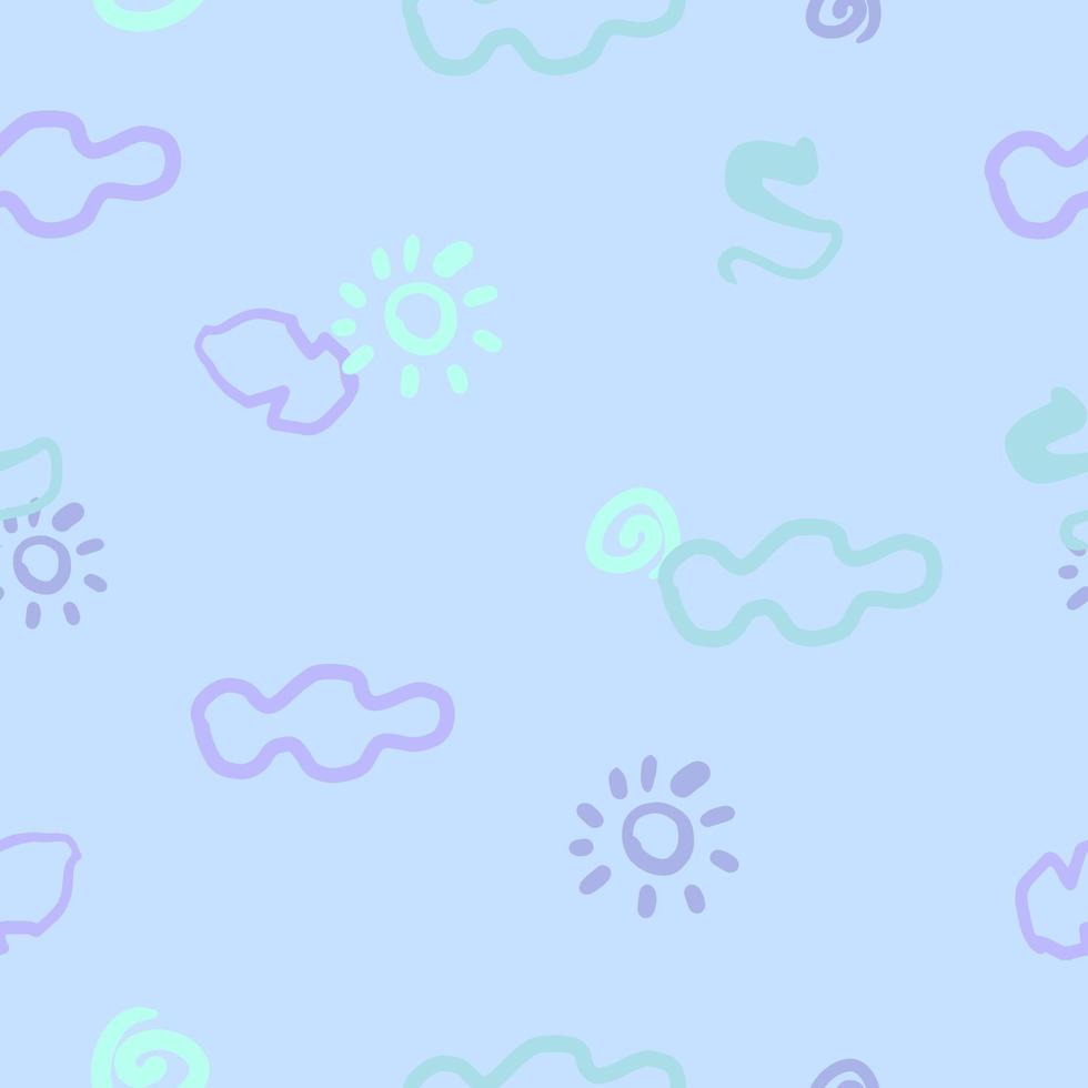 Doodl pastel pattern vector