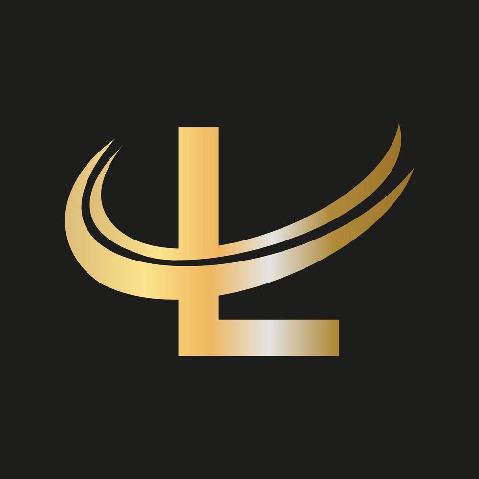logotipo de letra l inicial con plantilla de vector de tipografía empresarial moderna creativa