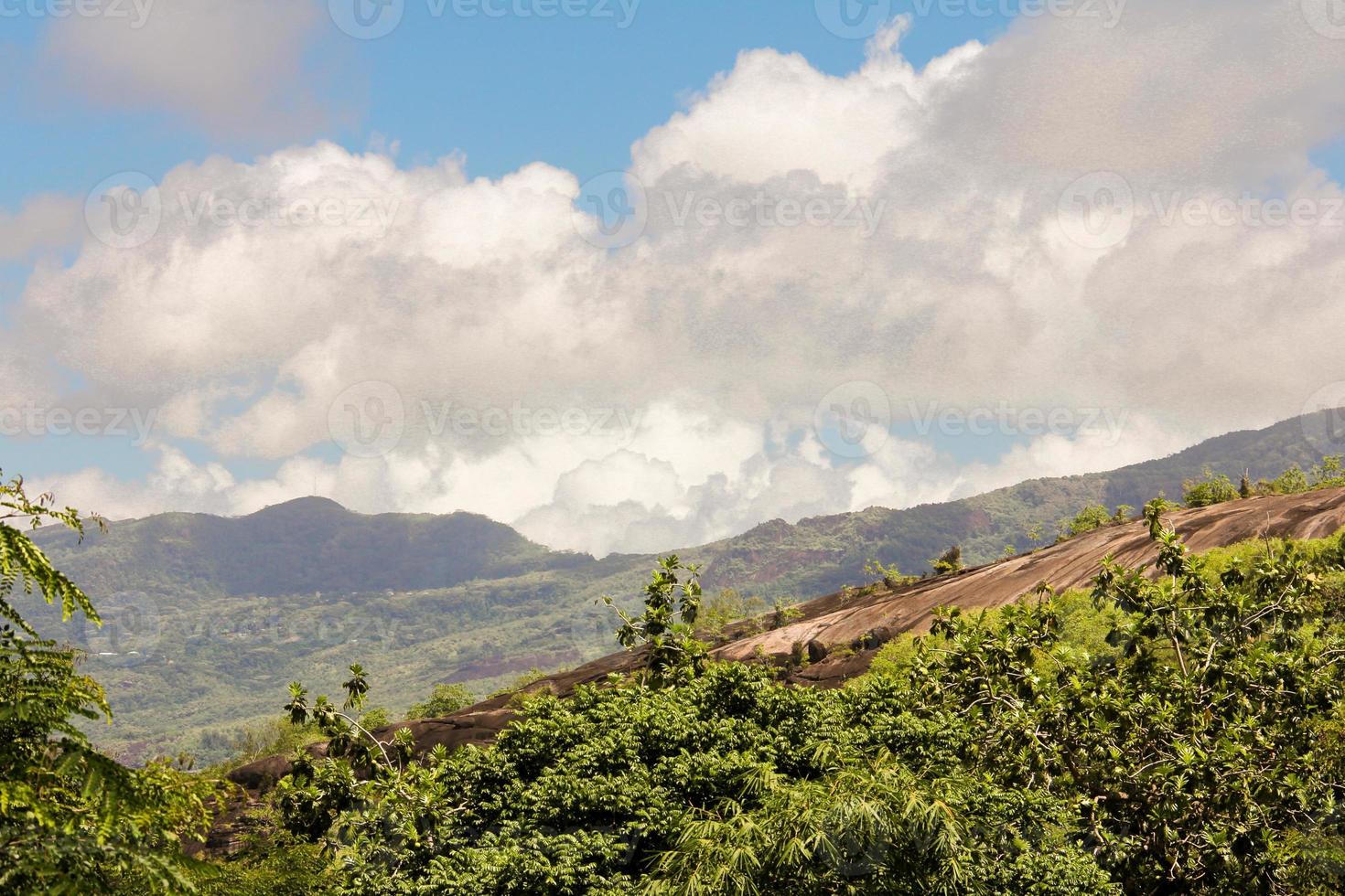 Large smooth monumental boulders in the Seychelles photo