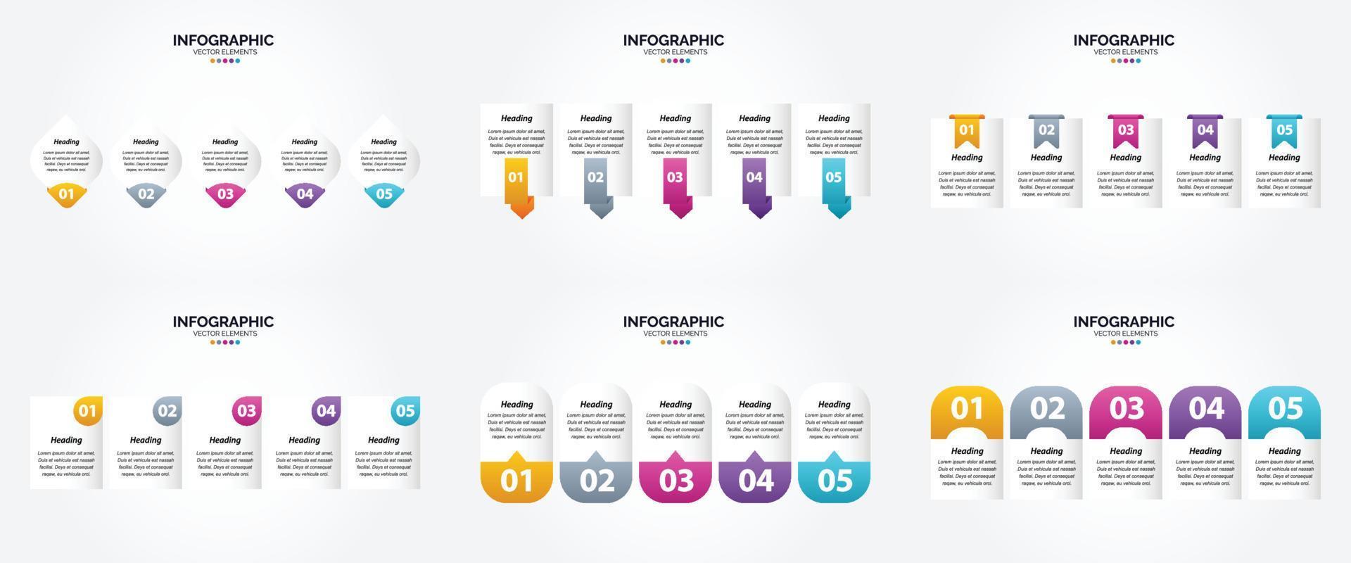 estas infografías de ilustraciones vectoriales son perfectas para anunciarse en un folleto. volantes. o revista. vector