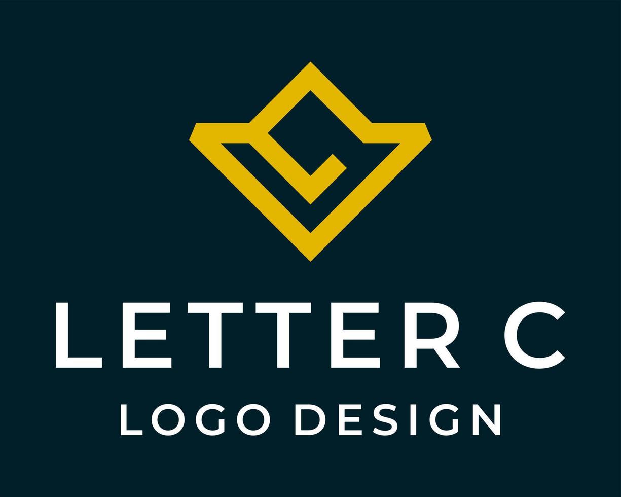 C letter monogram king queen logo design. vector