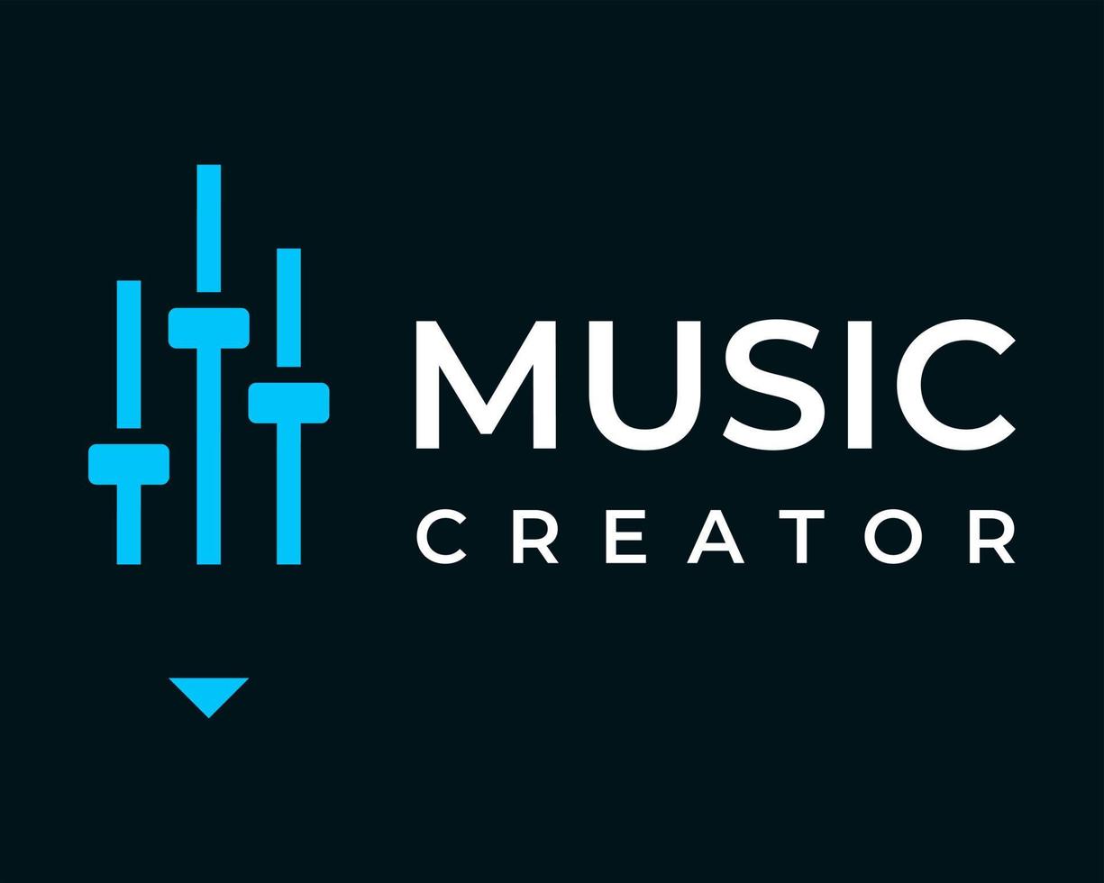 Music and pencil logo design. vector