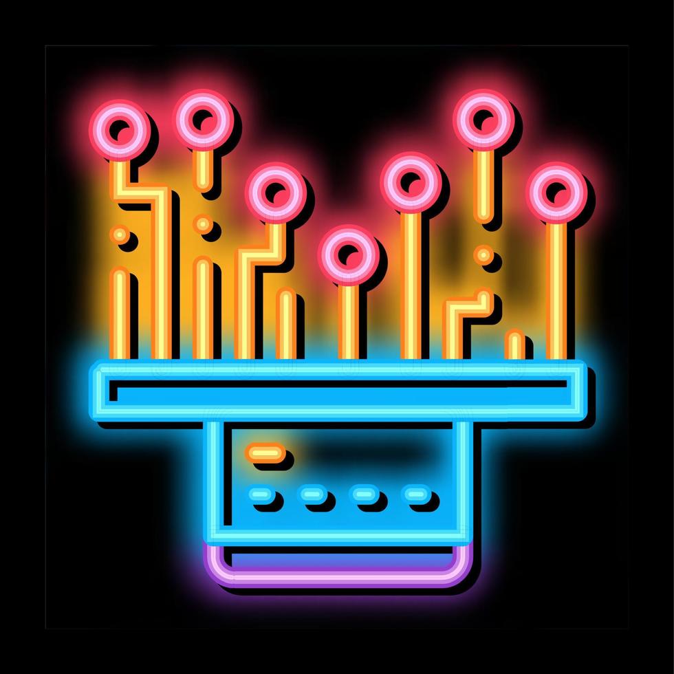 Credit Card Concept neon glow icon illustration vector