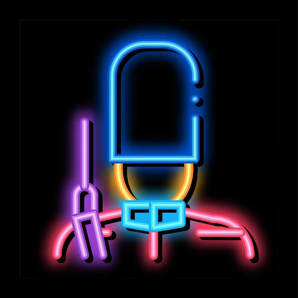 royal guard neon glow icon illustration vector