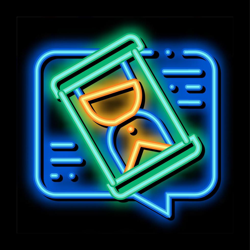 Lengthy Negotiations neon glow icon illustration vector