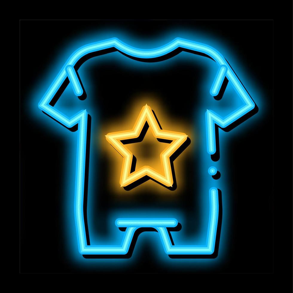 Baby Clothes neon glow icon illustration vector