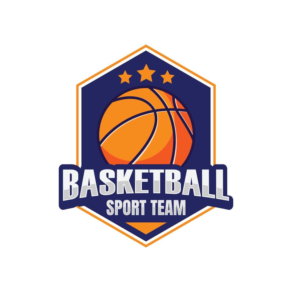 Basketball club logo badge vector