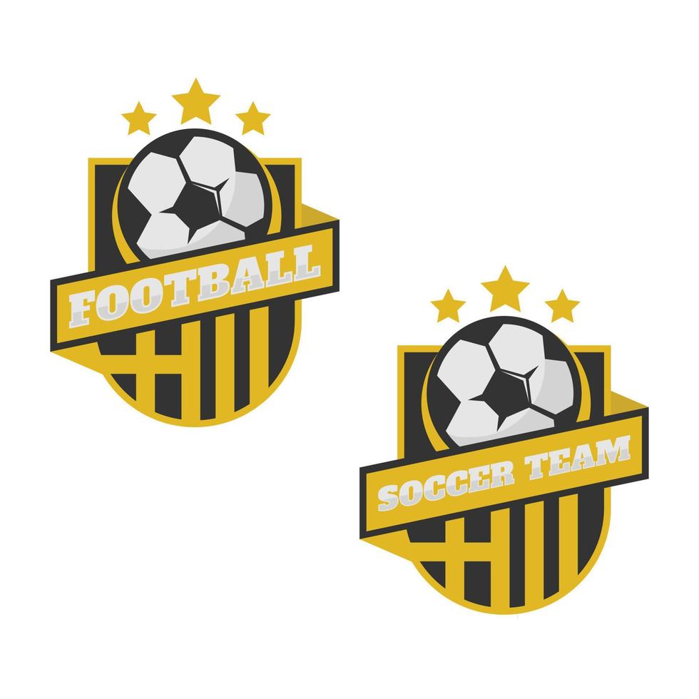 vector de insignia de logotipo de club de fútbol o fútbol