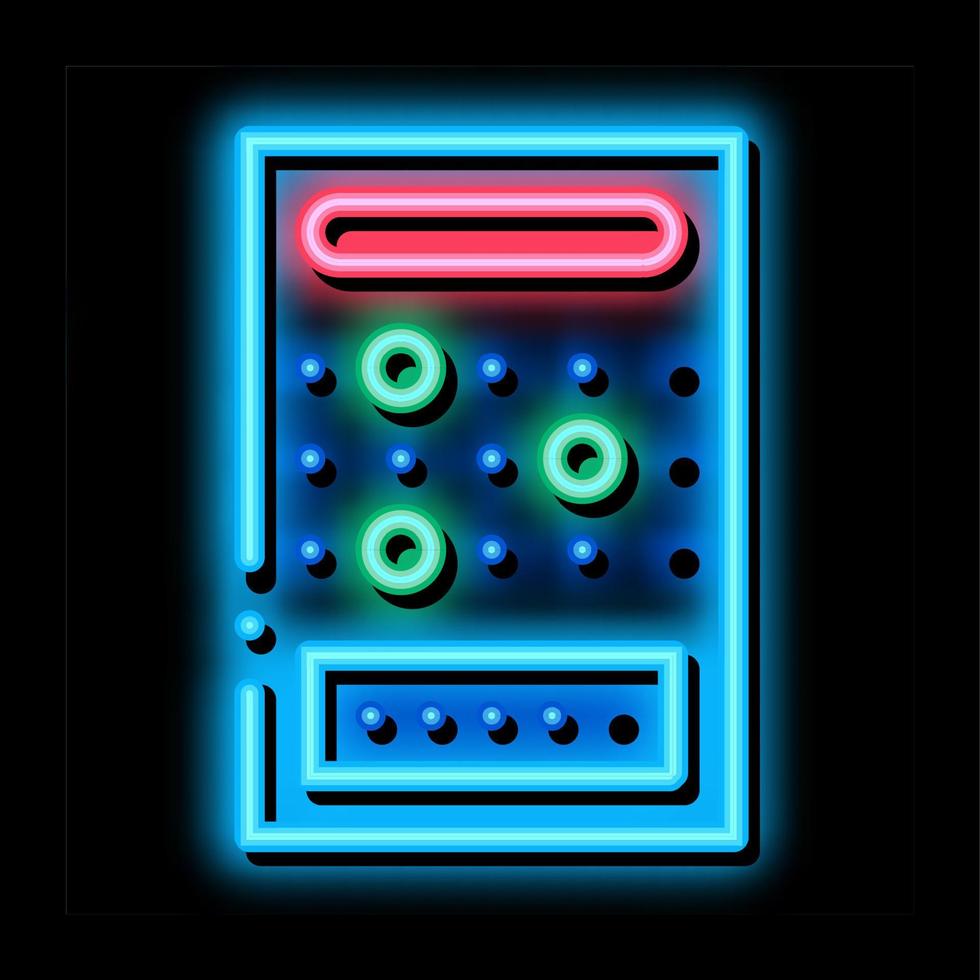 Board Game neon glow icon illustration vector