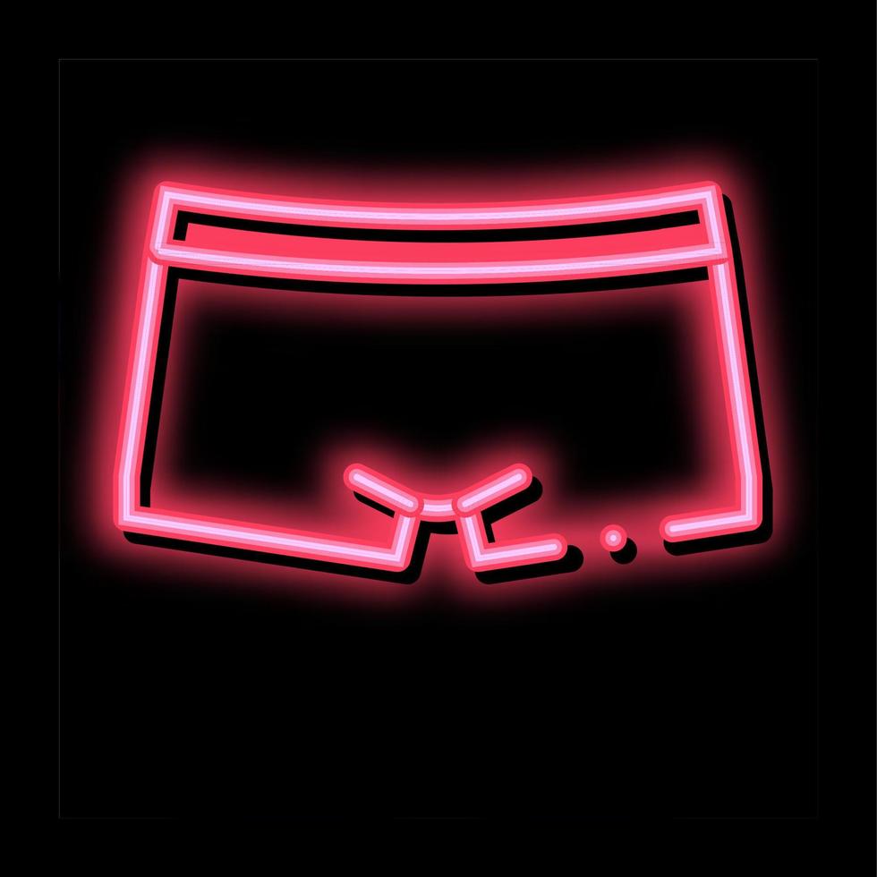 Sportive Pants neon glow icon illustration vector