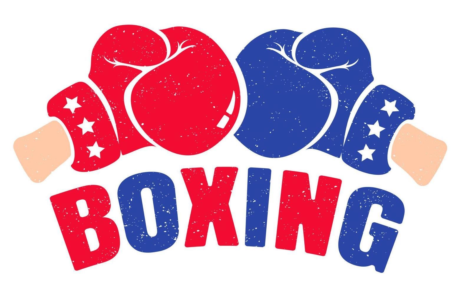 Vector vintage boxing emblem