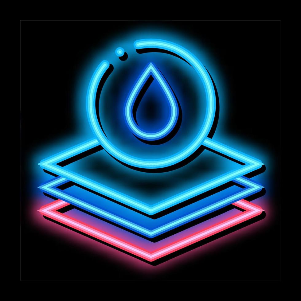 Absorbent Layers neon glow icon illustration vector