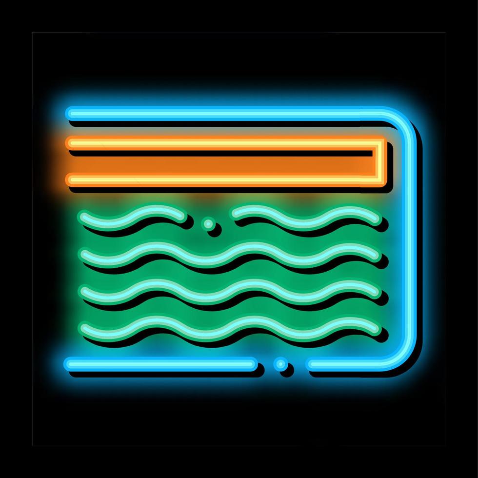Mattress Memory Foam neon glow icon illustration vector