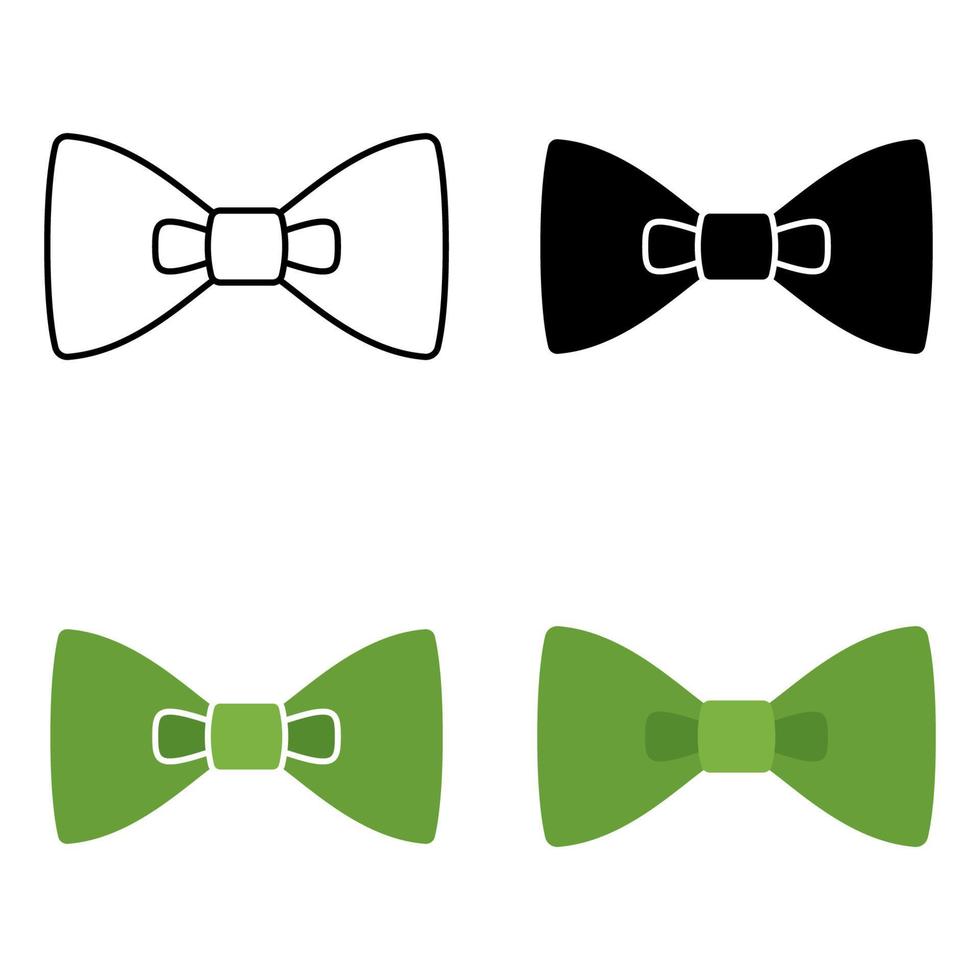 Bow Tie in flat style isolated vector