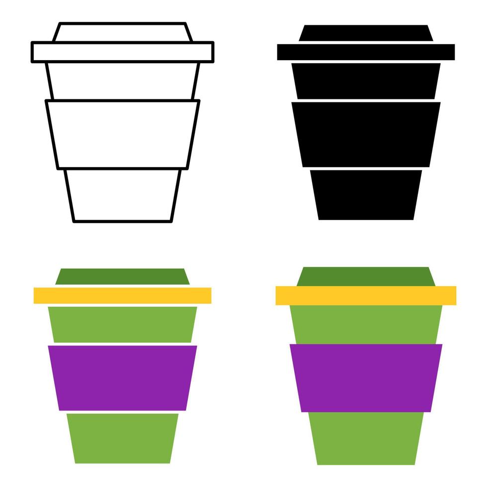 Coffee Cup in flat style isolated vector