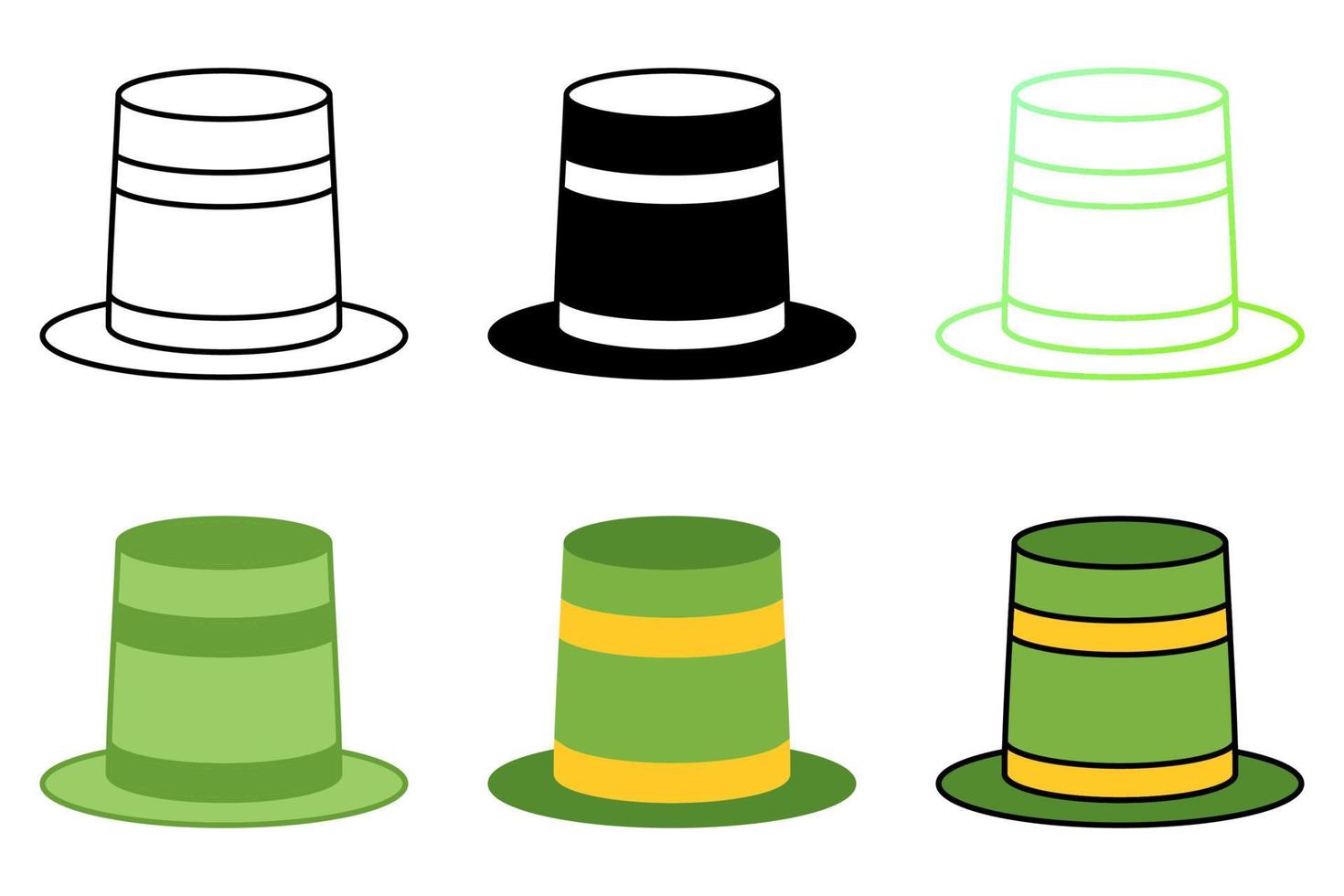 Carnival Hat in flat style isolated vector