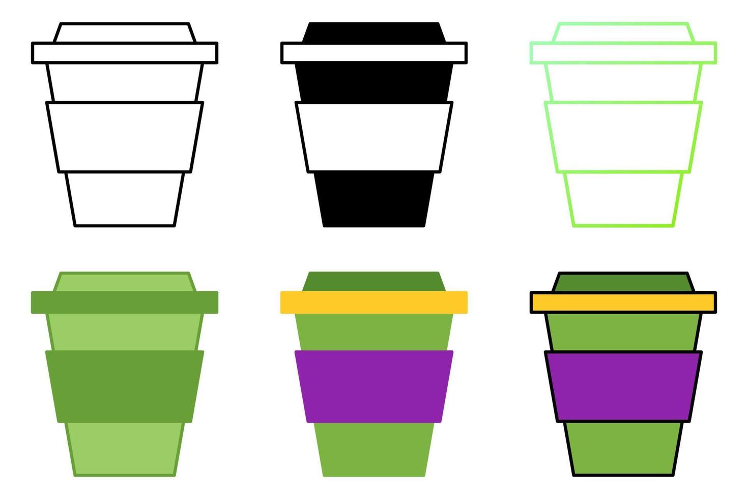 Coffee Cup in flat style isolated vector