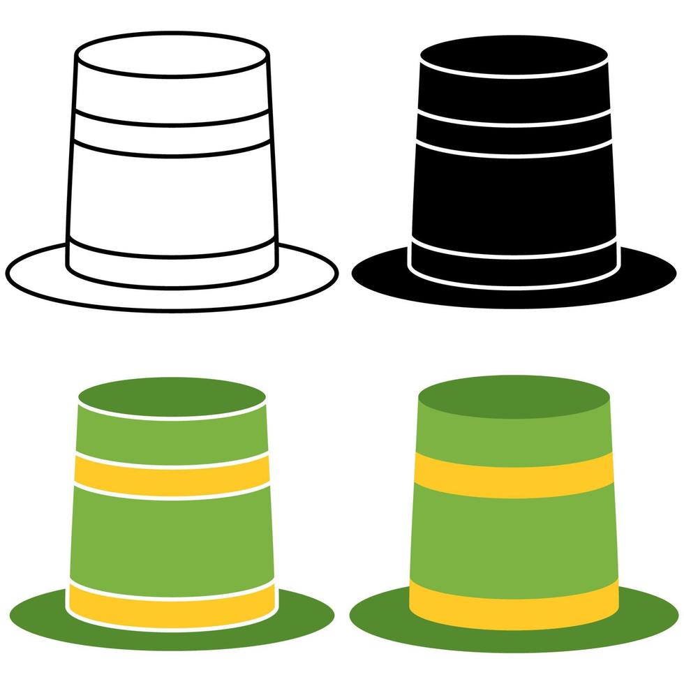 Carnival Hat in flat style isolated vector