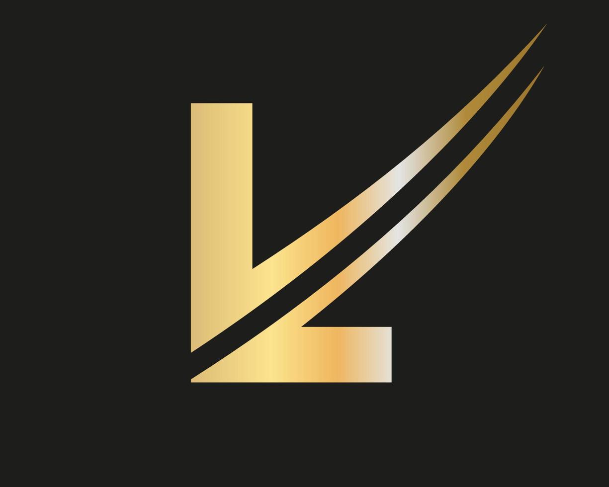 plantilla de logotipo de letra inicial l diseño moderno y simple vector