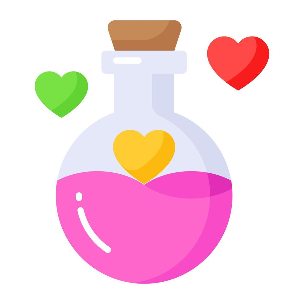 Love potion vector design in modern and trendy style