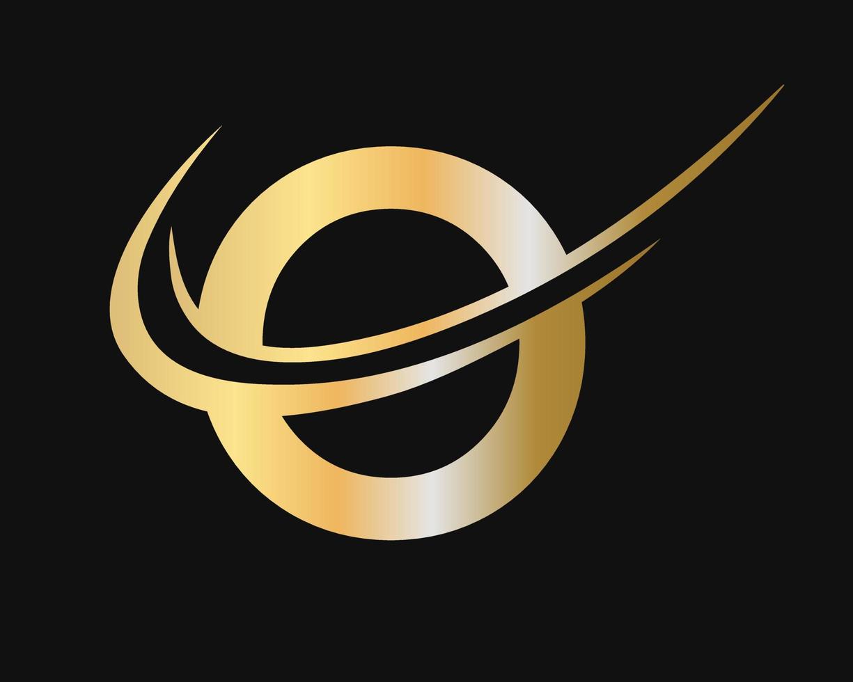 diseño inicial del logotipo de la letra o del monograma con concepto de lujo vector
