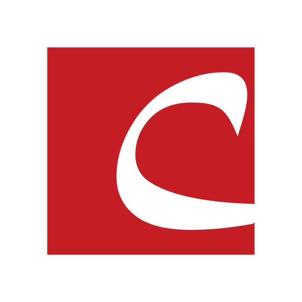 logotipo de letra c en capas moderno y mínimo plantilla de vector de logotipo de monograma c inicial simple