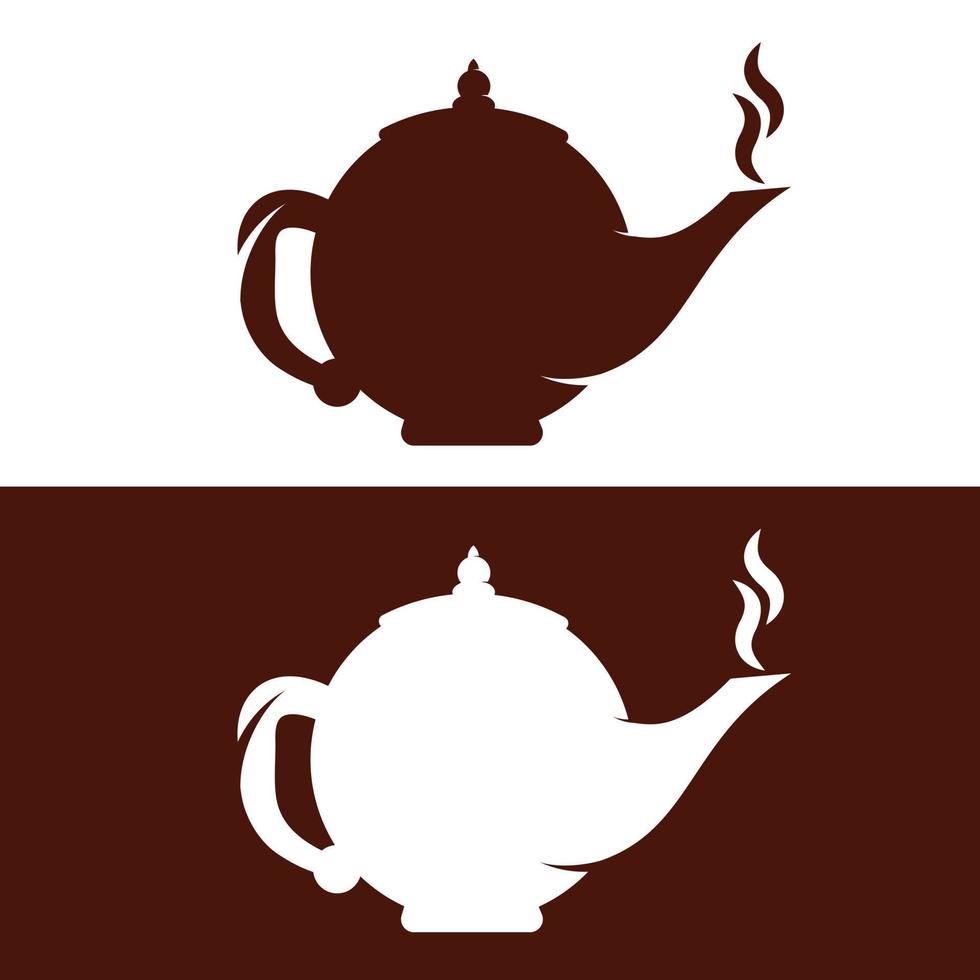 Kettle logo concept design. Teapot logo vector. vector