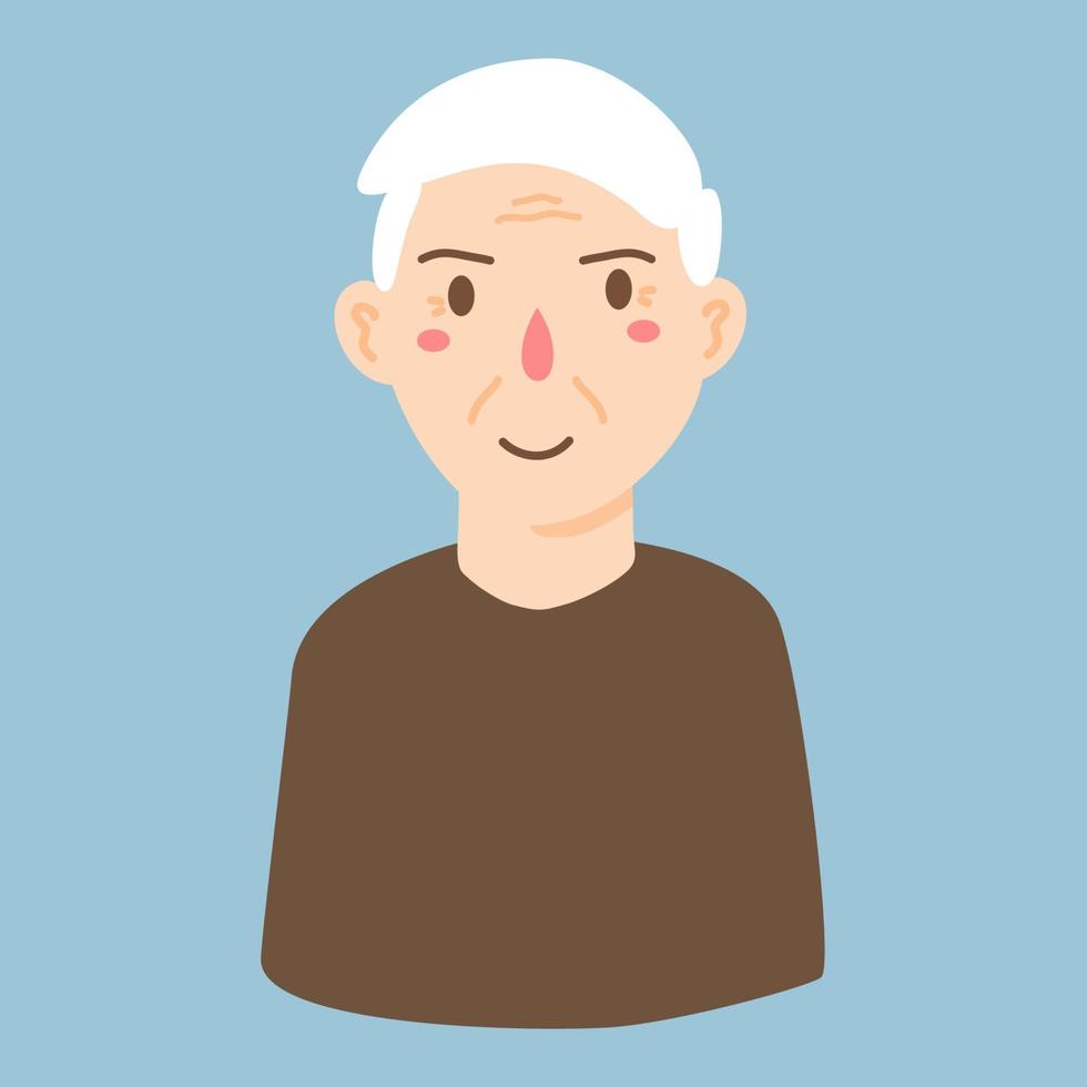 old man illustration vector