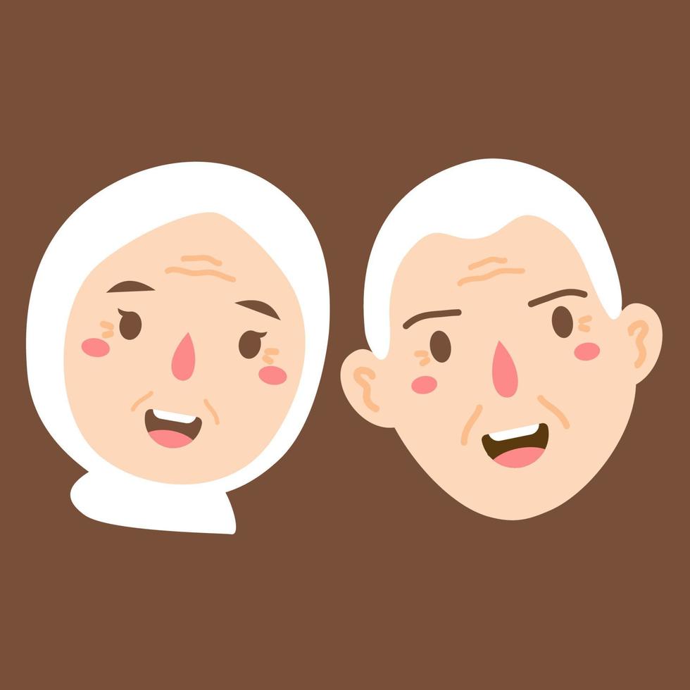 happy couple day of the elders vector
