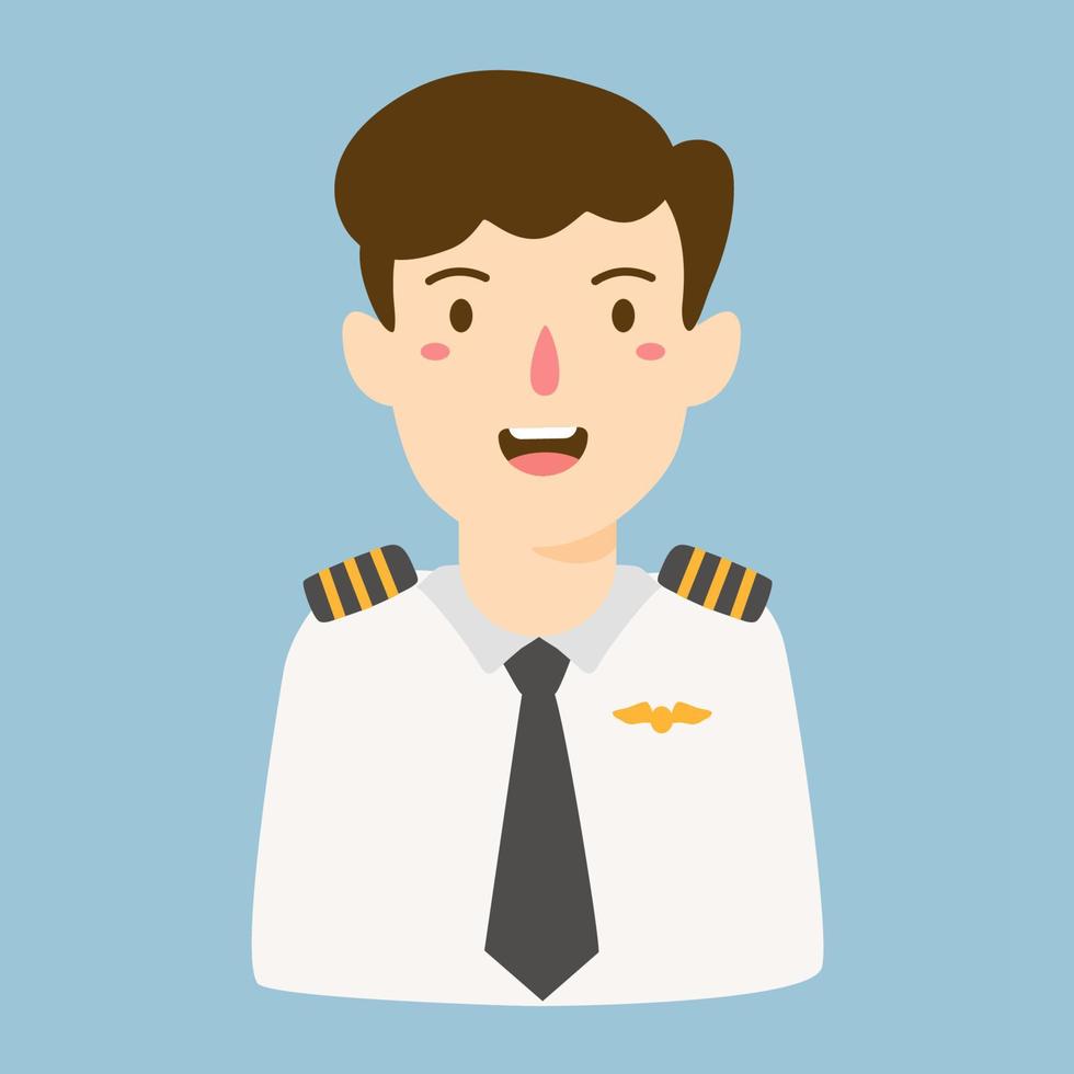 airplane pilot captain vector